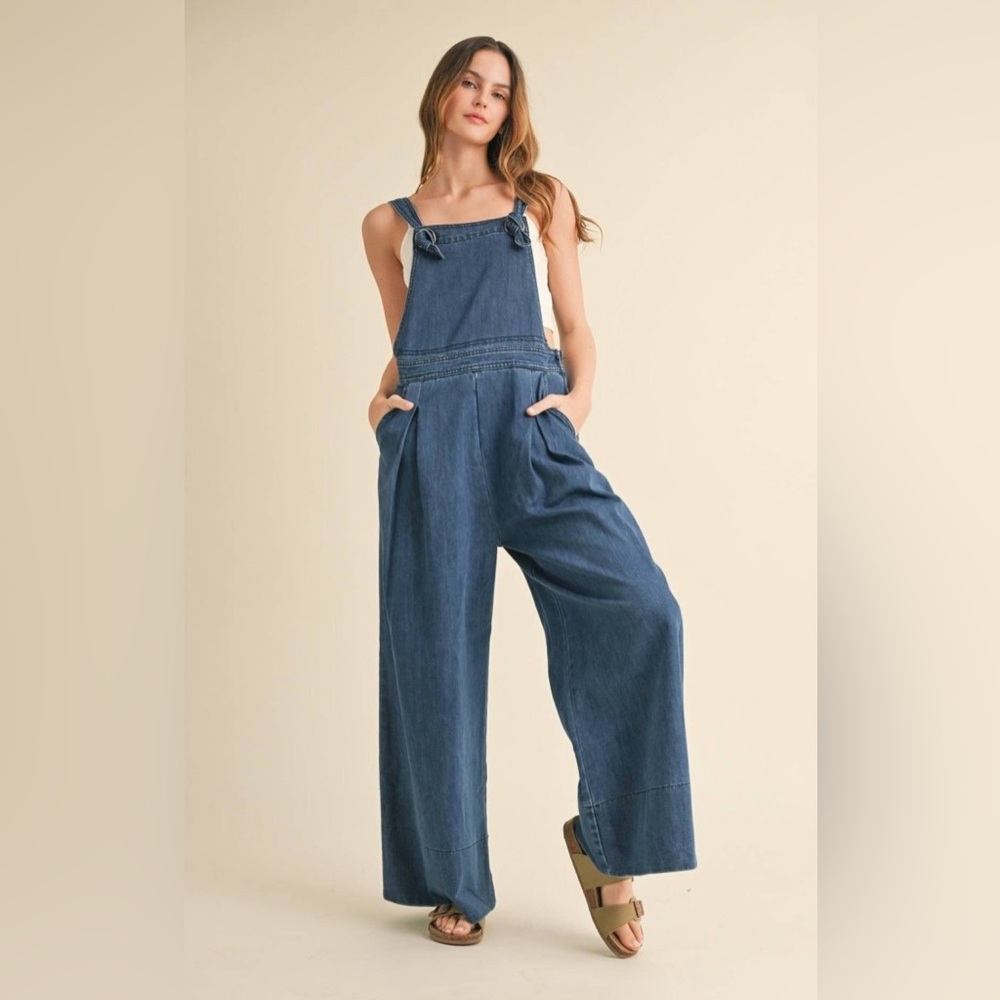 Women's Denim Overalls - Picture 1 of 6